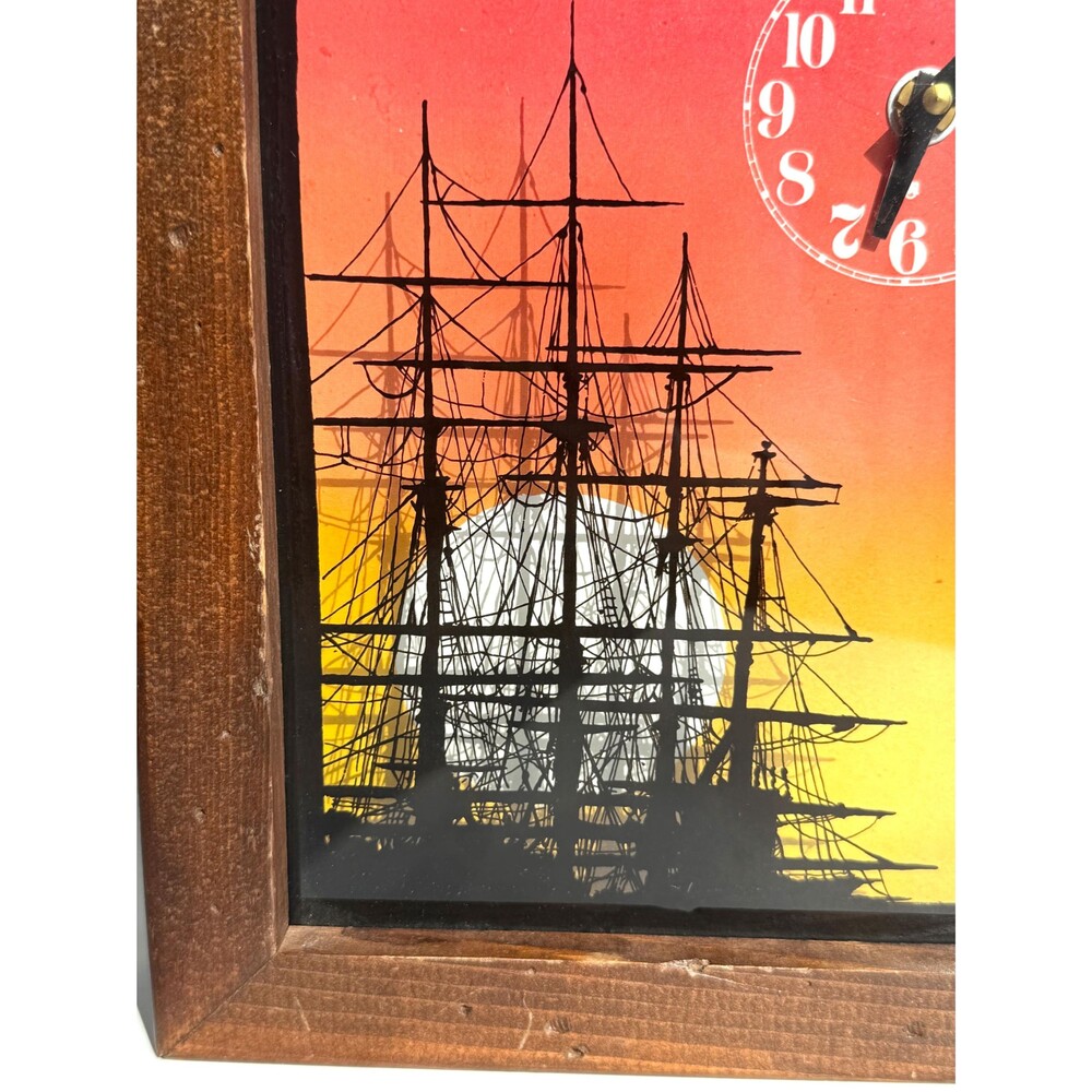 Mod Nautical Sunset Clock, Mod Wall Decor - Picture 15 of 16